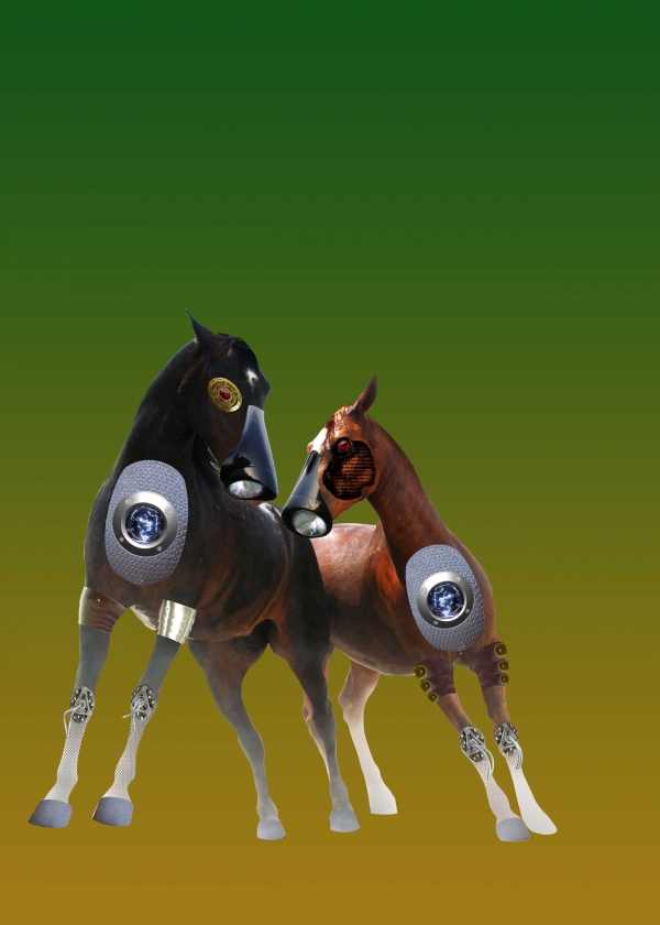 Creation of The Escape of War Horses: Step 18